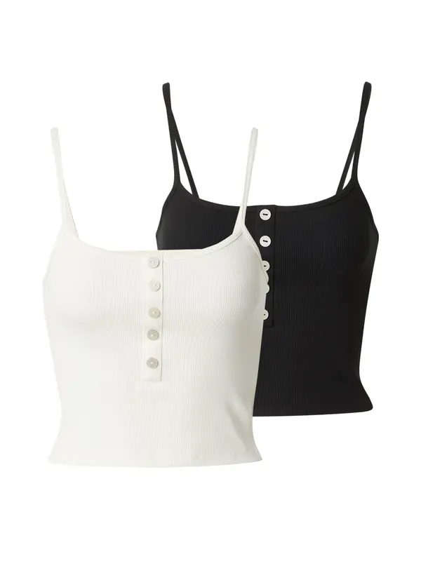ONLY ONLY Top 'ONLNESSA'  crna / vuneno bijela