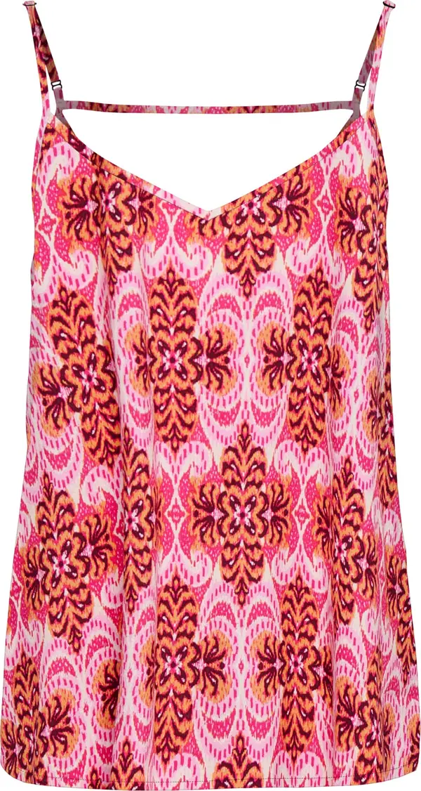 ONLY ONLY Top 'ONLNOVA LIFE PARIS'  sivkasto ljubičasta (mauve) / narančasta / fuksija