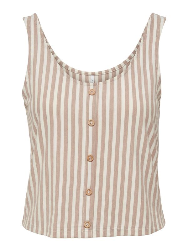 ONLY ONLY Top  svijetlosmeđa / bijela