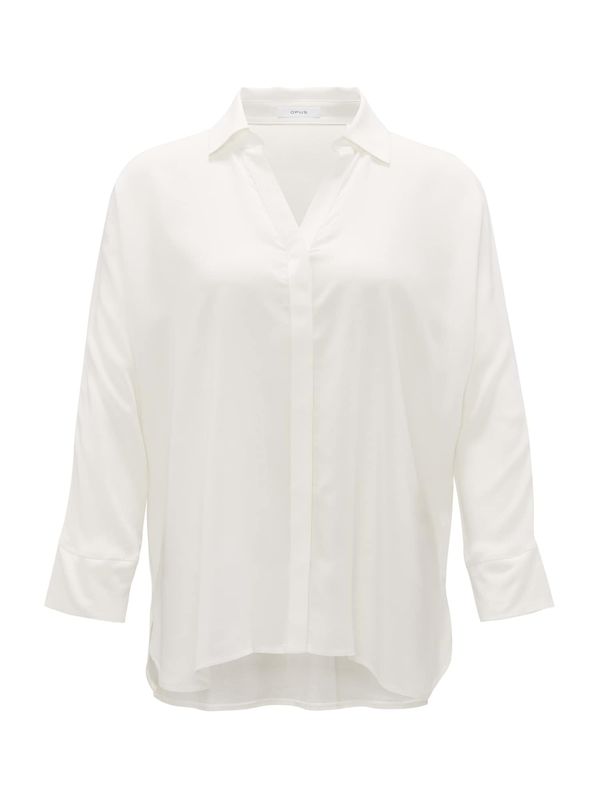 OPUS OPUS Bluza 'Flavena'  bijela