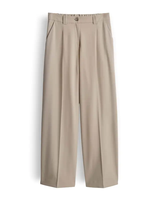 OPUS OPUS Hlače s naborima 'Maiga'  taupe siva