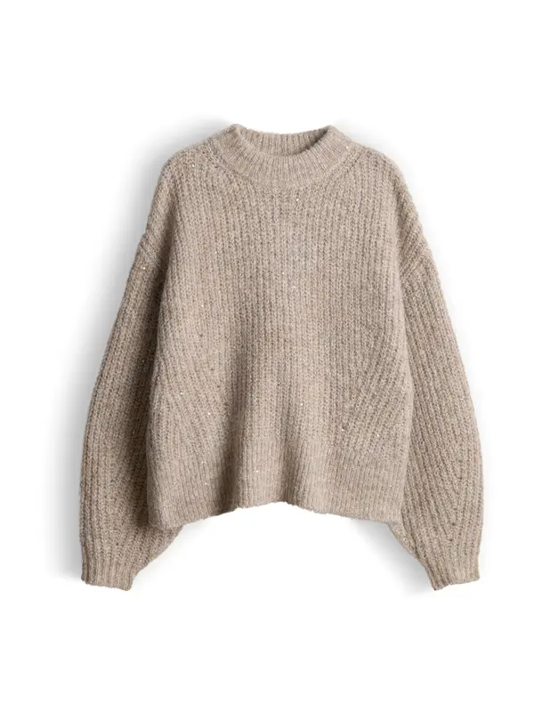 OPUS OPUS Pulover 'Paliet'  taupe siva