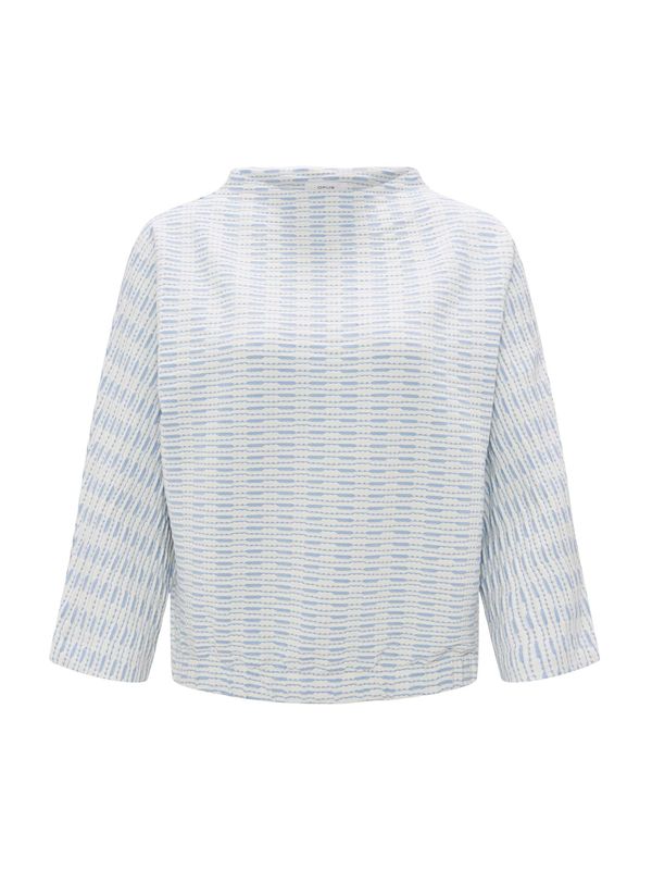 OPUS OPUS Sweater majica 'Gomani'  golublje plava / bijela