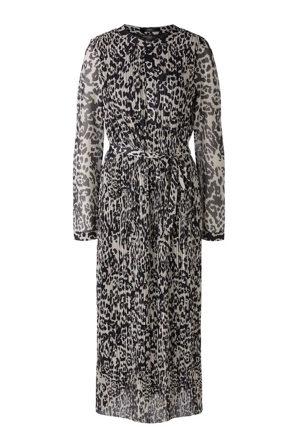 OUI OUI Haljina  sivkasto bež / crna