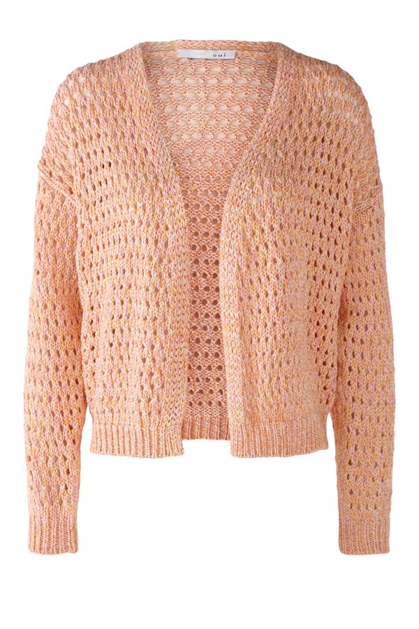 OUI OUI Kardigan  boja pijeska / pastelno narančasta / svijetloroza
