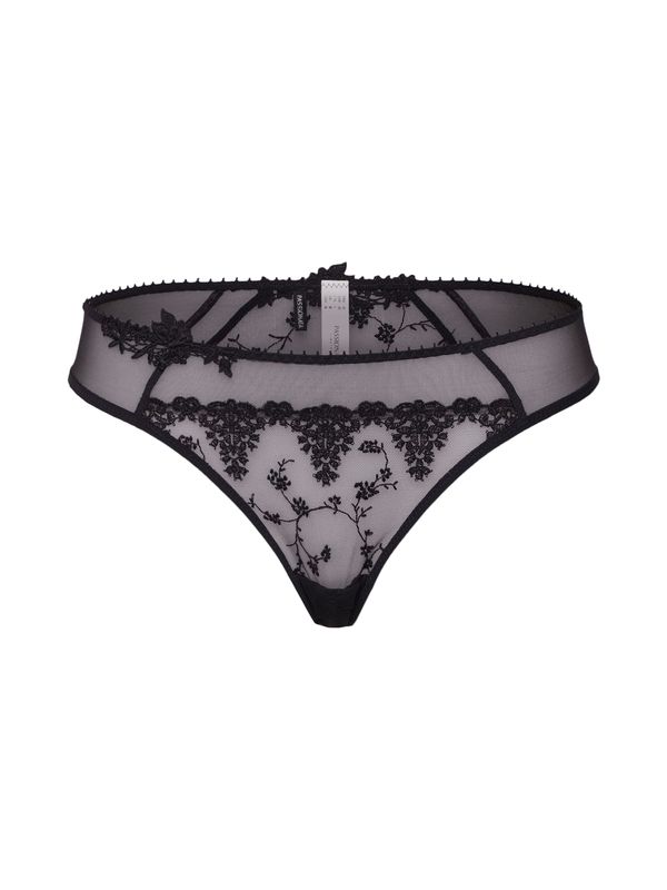 PASSIONATA PASSIONATA Tanga gaćice 'White Nights'  crna