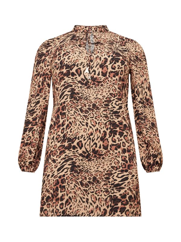 PATRIZIA PEPE PATRIZIA PEPE Haljina 'ABITO'  bež / toplo smeđa / karamela