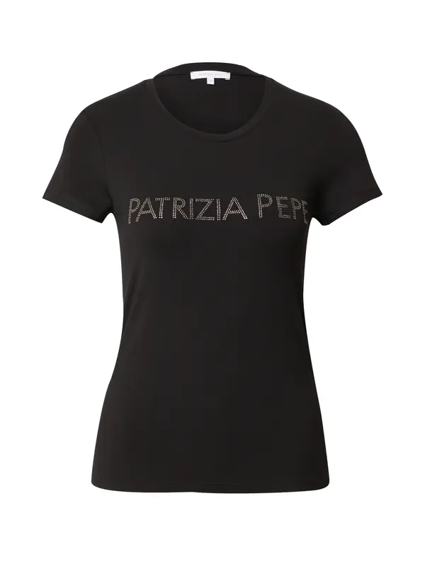 PATRIZIA PEPE PATRIZIA PEPE Majica  crna / srebro