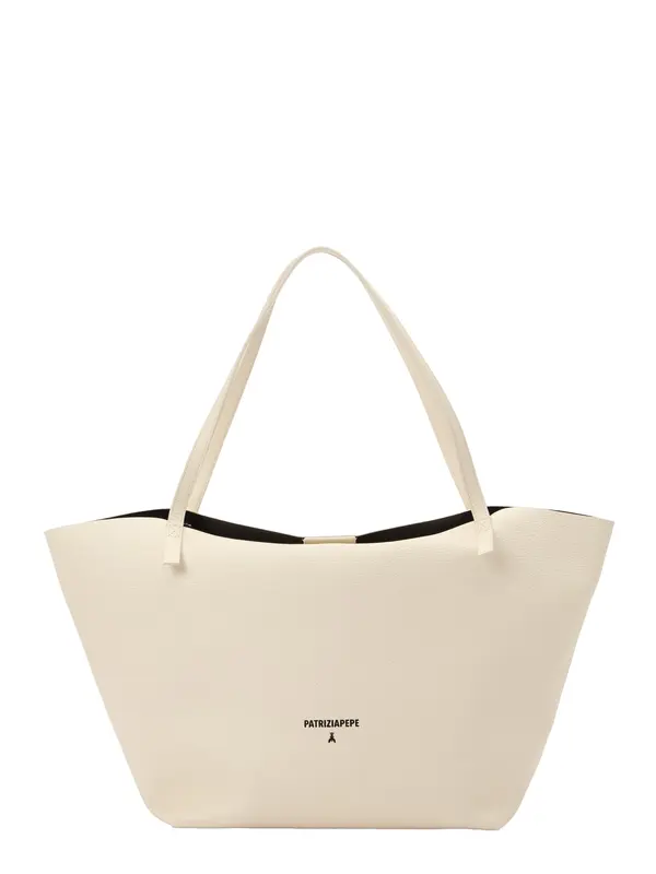 PATRIZIA PEPE PATRIZIA PEPE Shopper torba  crna / bijela
