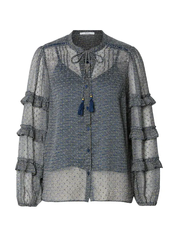 Pepe Jeans Pepe Jeans Bluza 'AMBER'  mornarsko plava / moka smeđa / bijela