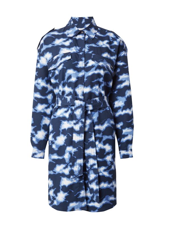 Pepe Jeans Pepe Jeans Košulja haljina 'BURNET'  mornarsko plava / svijetloplava / bijela