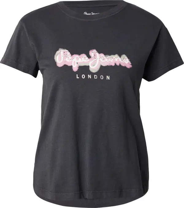 Pepe Jeans Pepe Jeans Majica 'Becky'  grafit siva / svijetlosiva / svijetloroza / bijela
