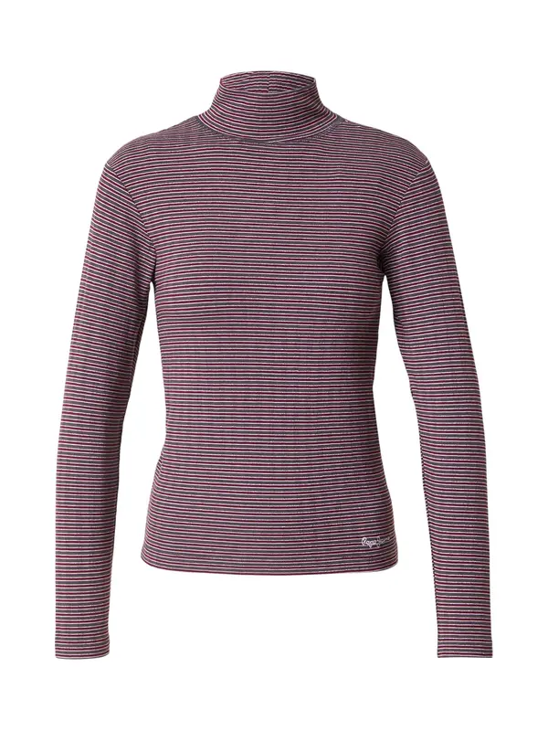 Pepe Jeans Pepe Jeans Majica 'Binty'  taupe siva / ljubičasto crvena / bijela