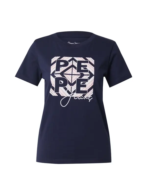 Pepe Jeans Pepe Jeans Majica 'BITE'  mornarsko plava / pastelno roza / bijela