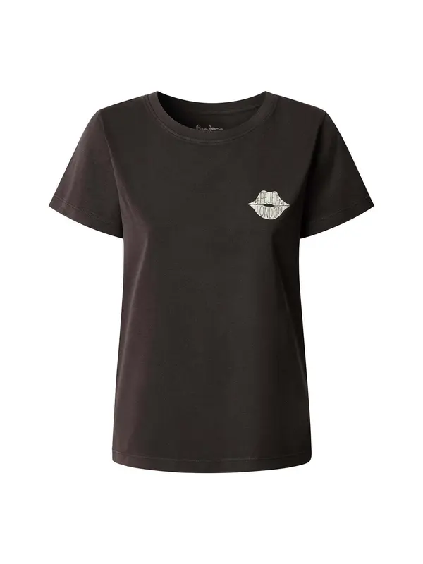 Pepe Jeans Pepe Jeans Majica 'Brule'  crna / bijela