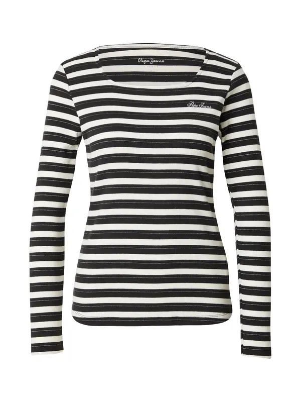 Pepe Jeans Pepe Jeans Majica  crna / srebro / bijela