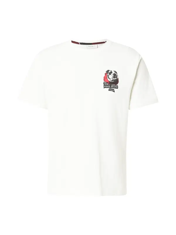 Pepe Jeans Pepe Jeans Majica  crvena / crna / prljavo bijela