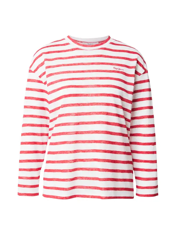 Pepe Jeans Pepe Jeans Majica 'Marlen'  crvena / bijela