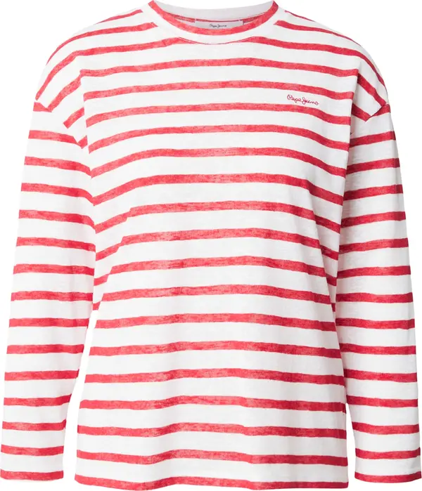 Pepe Jeans Pepe Jeans Majica 'Marlen'  crvena / bijela