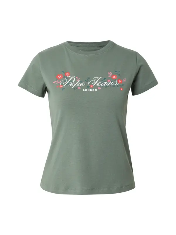Pepe Jeans Pepe Jeans Majica  maslinasta / svijetloroza / jarko crvena / bijela