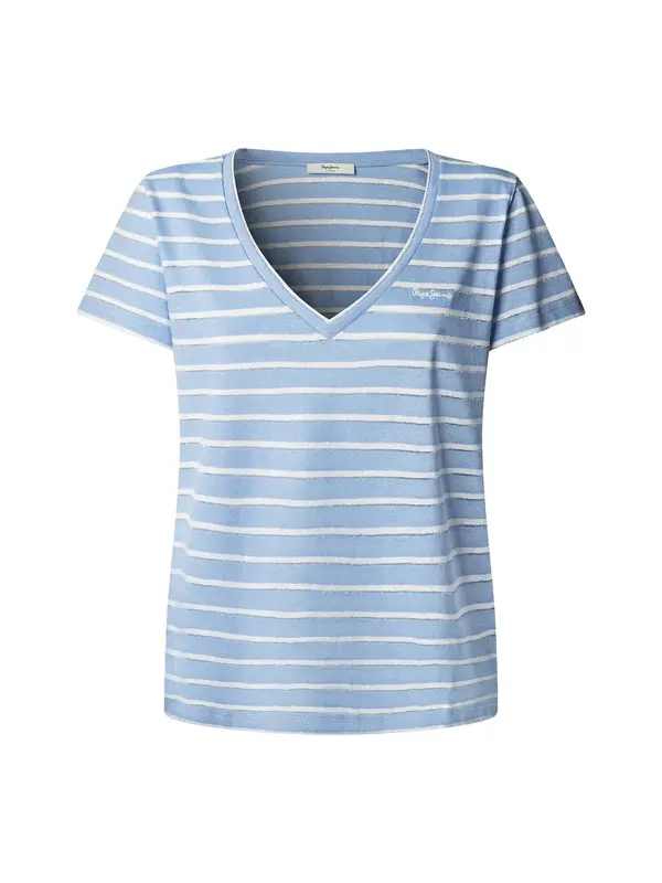 Pepe Jeans Pepe Jeans Majica 'Megan'  golublje plava / bijela