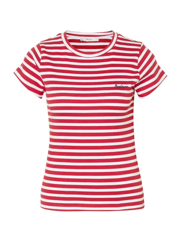 Pepe Jeans Pepe Jeans Majica 'MERIDA'  crvena / bijela