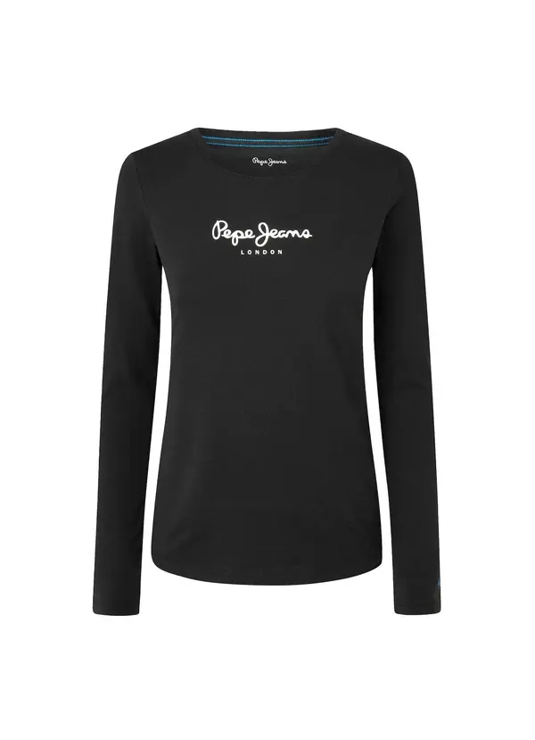 Pepe Jeans Pepe Jeans Majica 'New Verginia'  crna / bijela