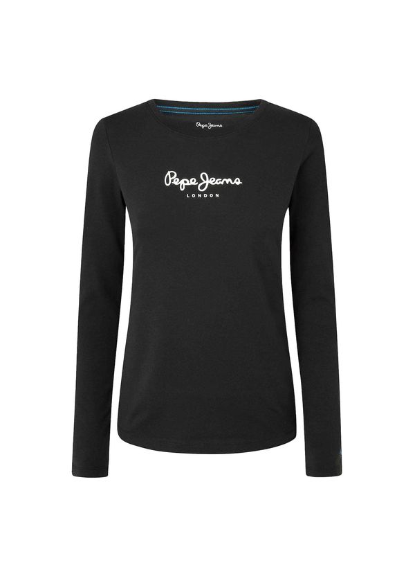 Pepe Jeans Pepe Jeans Majica 'New Verginia'  crna / bijela