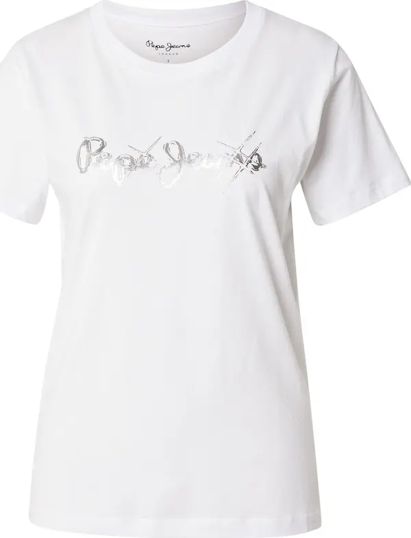 Pepe Jeans Pepe Jeans Majica  srebro / bijela