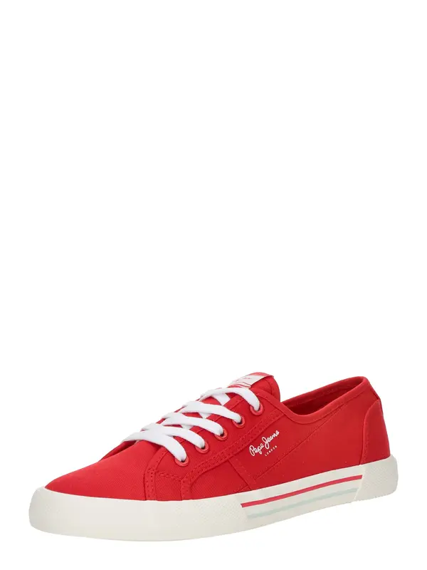 Pepe Jeans Pepe Jeans Niske tenisice 'BRADY'  crvena / bijela