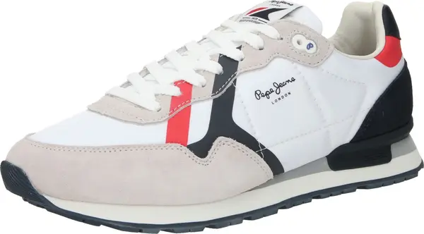 Pepe Jeans Pepe Jeans Niske tenisice 'Brit Road'  mornarsko plava / svijetlosiva / svijetlocrvena / bijela