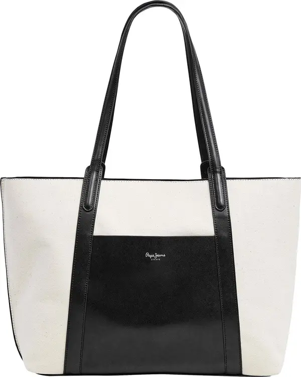 Pepe Jeans Pepe Jeans Ručna torbica 'AUDREY TALE'  crna / bijela