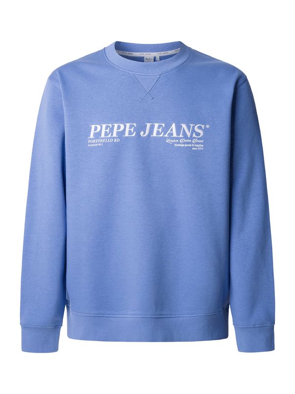 Pepe Jeans Pepe Jeans Sweater majica 'DYLAN'  plavi traper / bijela