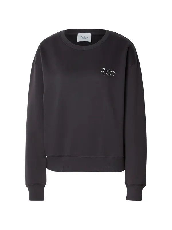 Pepe Jeans Pepe Jeans Sweater majica 'LETHA'  siva / crna / bijela