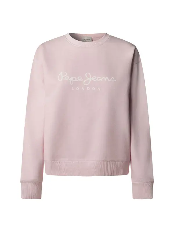 Pepe Jeans Pepe Jeans Sweater majica 'Maty'  roza / bijela