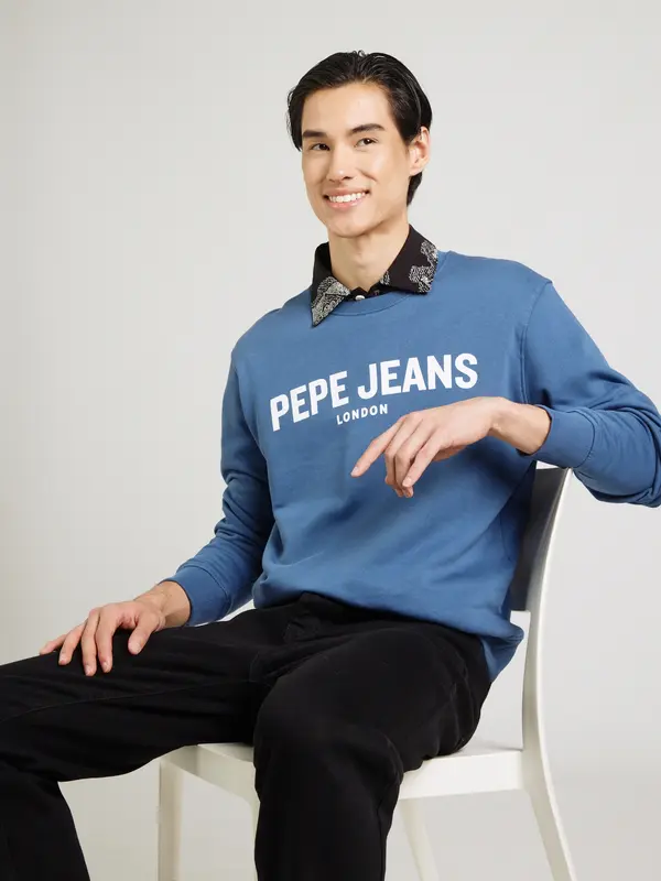 Pepe Jeans Pepe Jeans Sweater majica  plava / bijela
