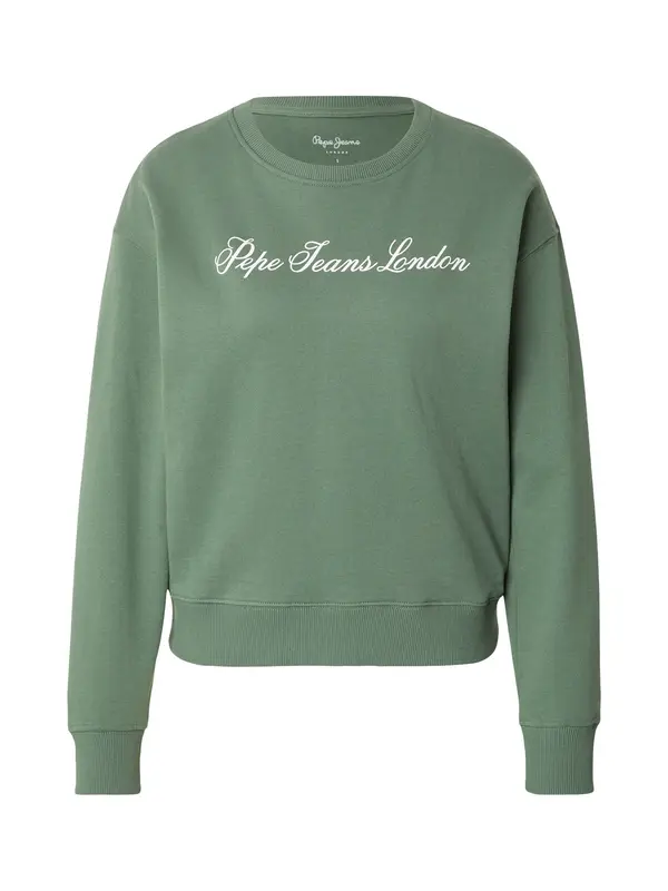 Pepe Jeans Pepe Jeans Sweater majica  zelena / bijela