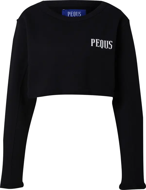 Pequs Pequs Sweater majica  crna / bijela
