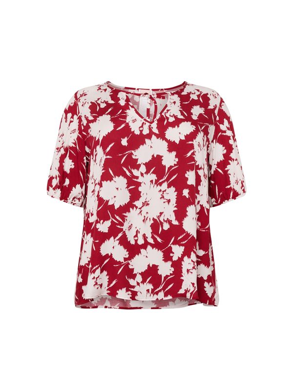 Persona by Marina Rinaldi Persona by Marina Rinaldi Bluza 'BILIA'  karmin crvena / bijela