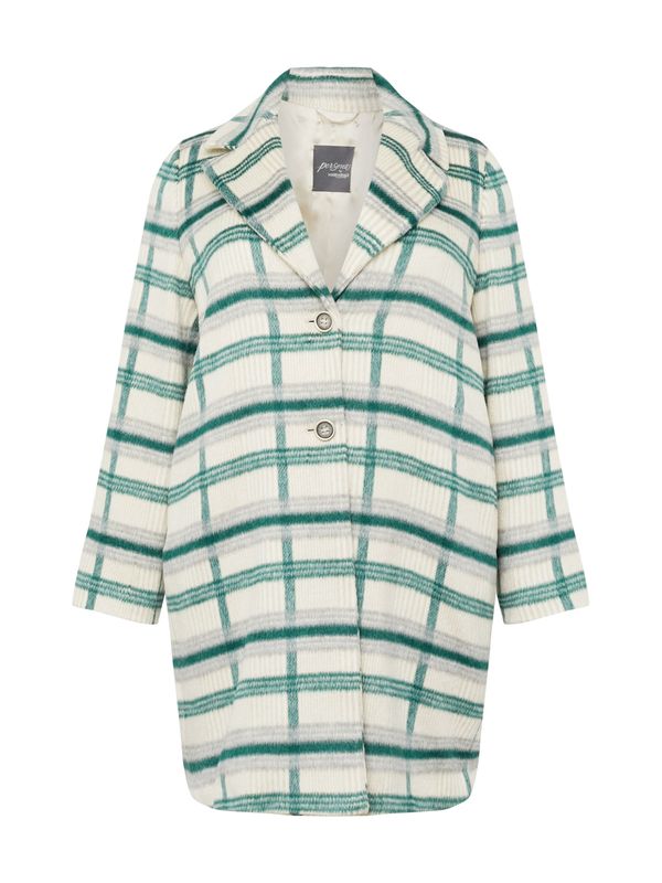 Persona by Marina Rinaldi Persona by Marina Rinaldi Prijelazni kaput 'NADIA'  pijesak / siva / zelena / bijela