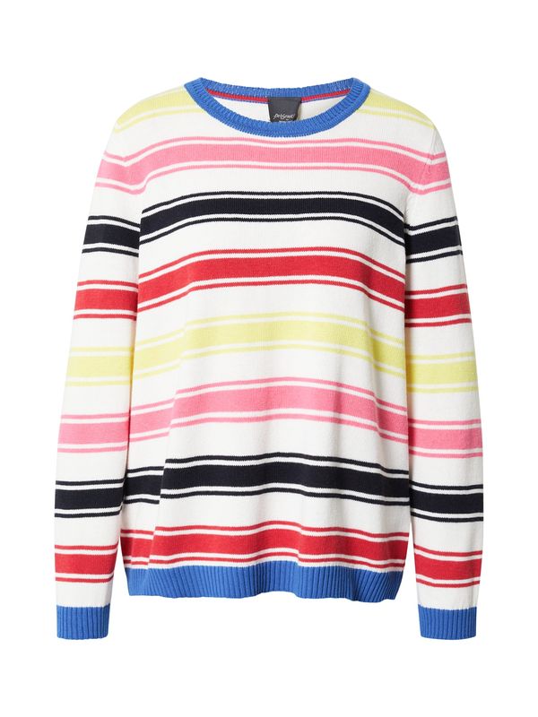 Persona by Marina Rinaldi Persona by Marina Rinaldi Pulover 'ARTISTA'  plava / žuta / svijetloroza / crvena / bijela