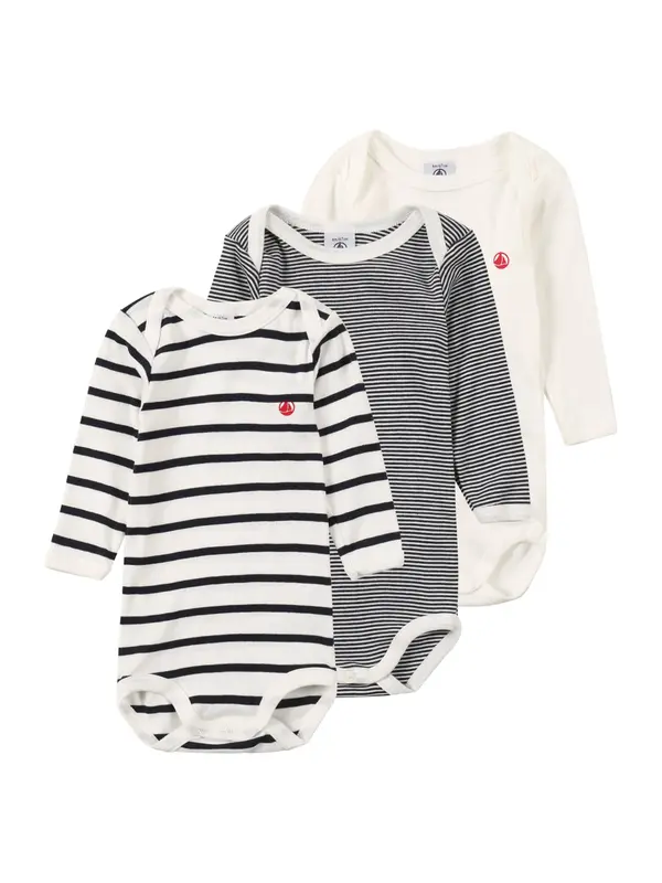 PETIT BATEAU PETIT BATEAU Dječji bodi  crvena / crna / bijela