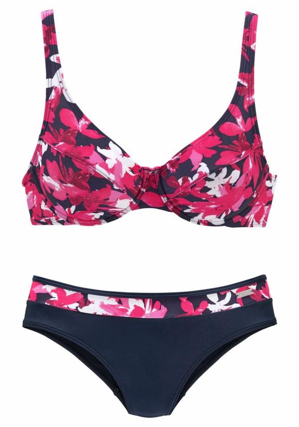 PETITE FLEUR PETITE FLEUR Bikini  morsko plava / roza / bijela