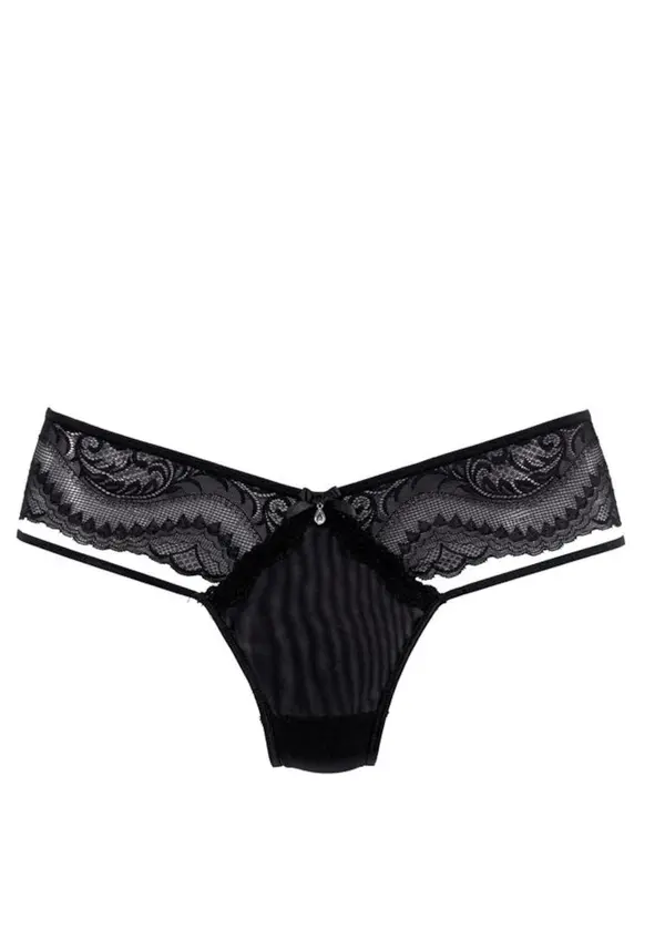 PETITE FLEUR GOLD PETITE FLEUR GOLD Tanga gaćice  crna