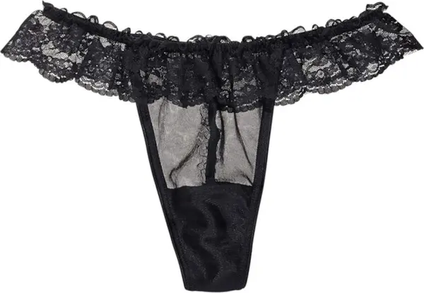 PETITE FLEUR GOLD PETITE FLEUR GOLD Tanga gaćice  crna
