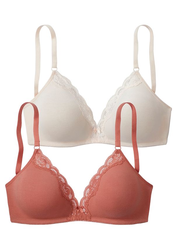 PETITE FLEUR PETITE FLEUR Grudnjak  hrđavo crvena / bijela