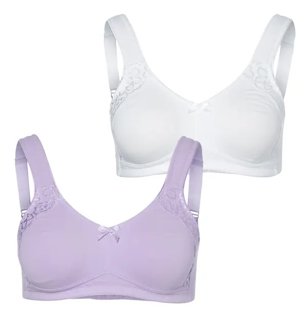 PETITE FLEUR PETITE FLEUR Grudnjak  lila / biserno bijela