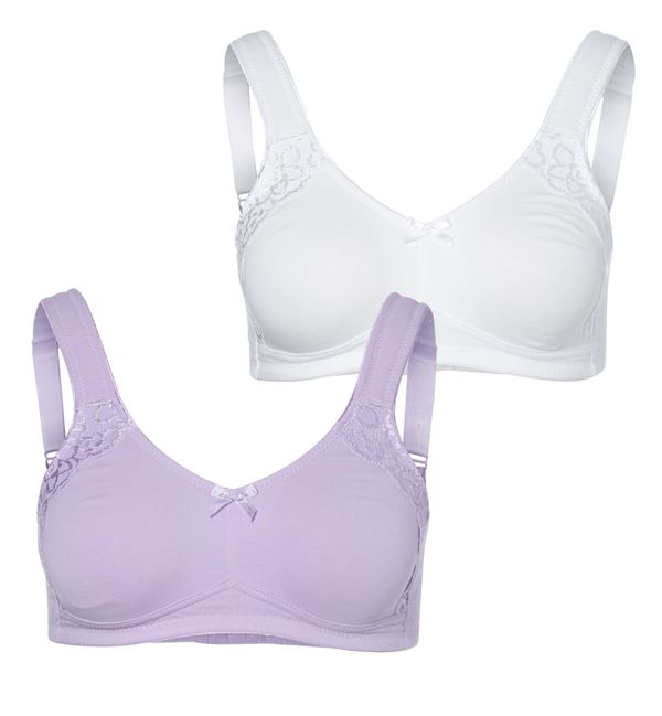 PETITE FLEUR PETITE FLEUR Grudnjak  lila / biserno bijela