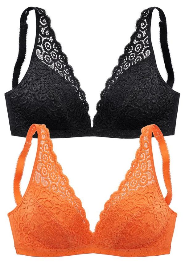 PETITE FLEUR PETITE FLEUR Grudnjak  narančasta / crna