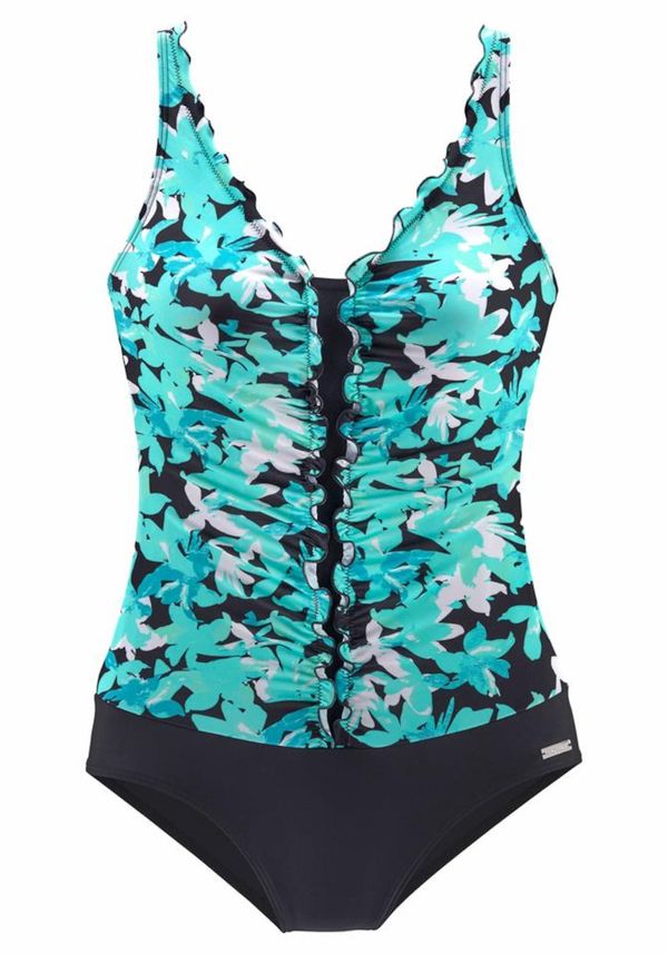 PETITE FLEUR PETITE FLEUR Jednodijelni kupaći kostim  tirkiz / crna